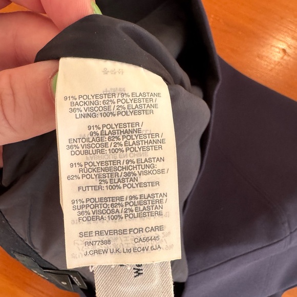 Navy J Crew Skirt - Picture 2 of 4